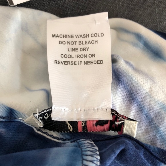 NEW! LOVE SQUARED tie dye blue summer dress A1 - Picture 11 of 11